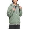Adidas Graphic Hoodie With Print And Zip Men Tops Silver Green IK3510