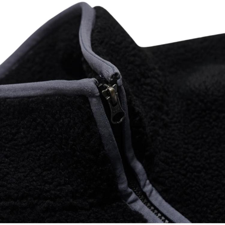 FILA X OUTDOOR PRODUCTS Velvet Jackets Unisex Black Stand Collar Moderate FS2PLC4O01X-BLK