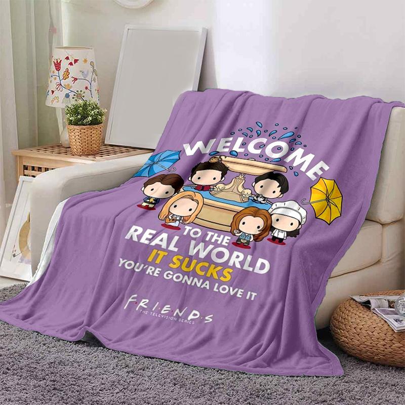 1pc s TV Show Characters Blanket, Cute Cartoon Print Throw for Couch, Bed .B041 80x120cm