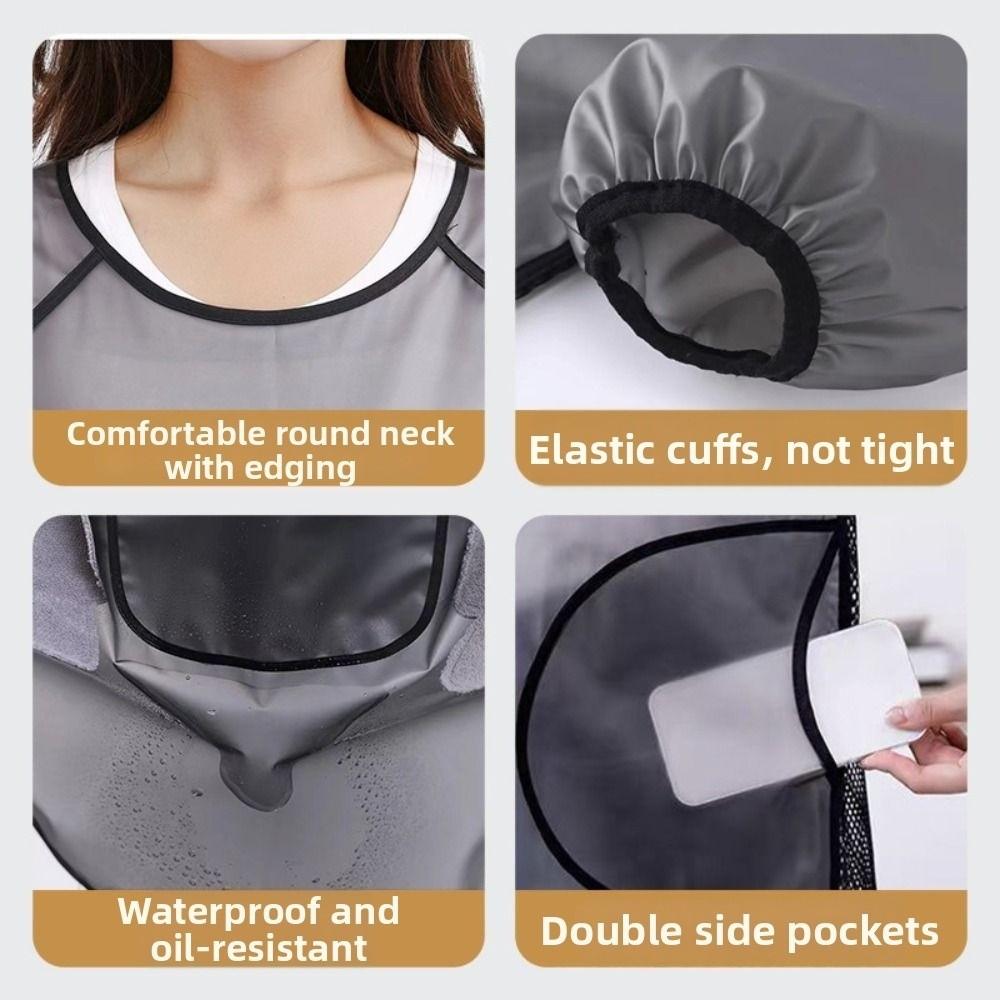 Waterproof Kitchen Cooking Apron Oil-proof Catering Work Clothes Dishwashing Cleaning Apron  BBQ