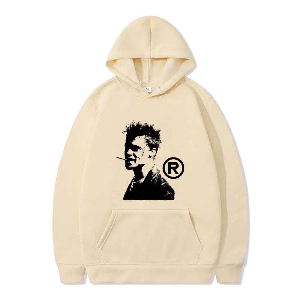Fight Club Tyler Durden Print Hoodie Men Women Fashion Vintage Streetwear Male Casual Pullover Hoodies Male Oversized Sweatshirt High Quality Tops
