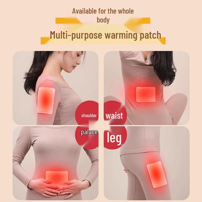 Self-Heating Body Warm Pack with Mugwort, Motherwort, and Ginger for Continuous Whole Body Warmth