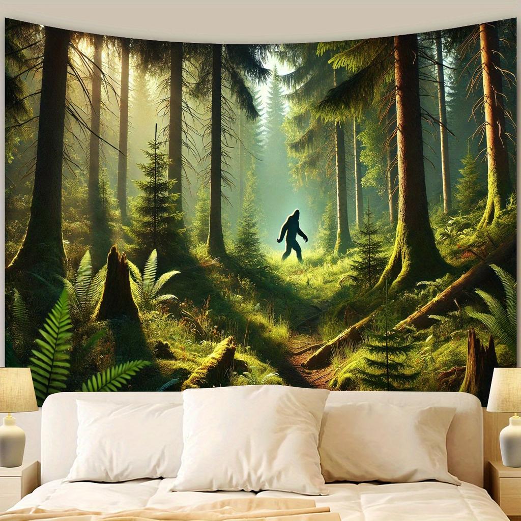 Mystical Forest Tapestry Enchanted Woods Wall Art for Bedroom or Living Room Large Decorative Hanging Bring Nature Indoors