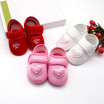 Neugeborenen Weiche Seide Tuch Schuhe Baby Herz Muster Casual Schuhe Weiche Sohle Infant Kleinkind Schuhe 0-18M