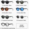 2026 Fashion Oval Sunglasses Outdoor Sports UV400 Sun Protection Glasses Men's Retro High-Quality Acrylic CP-Plugged Goggles