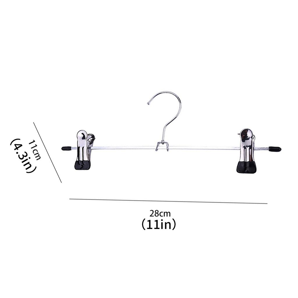 10pcs Pants Racks Wind Proof Multi-purpose Skirt Racks For Clothes Drying Trousers Wardrobe Clip Anti-slip Clothes Hanger