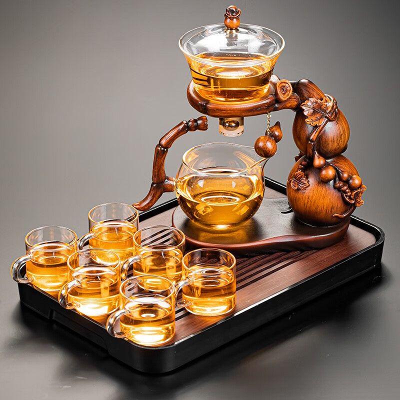 

Qianyu Gourd Glass Magnetic Kung Fu Tea Set