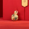 Cloisonne Hollow Auspicious Cloud Hydrangea Sachet Pendant Women's Retro Law Gold Necklace Light Luxury Niche High Sense Can Be Opened
