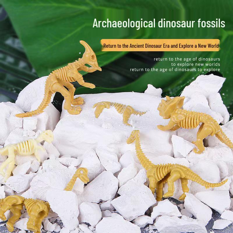 Dinosaur Fossil Excavation Kit - Parent-Child Science Education Model 9.2 x 7.8 x 3.5 cm