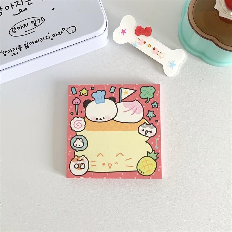 50sheet Cute Cat Memo Pad Amercian Style Lovely Kitten Sticky Note 8*8cm Kawaii Stationery Scrapbook Decorative Paper Student