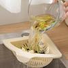 Suction Cup Press Sink Drainer Basket Automatic Dumping Strainer Basket Hanging Faucet Sponge Storage Rack