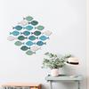 20/40Pcs/Set Wooden Hollow Nautical Coastal Ocean Fish Fish Wall Decoration Theme Hanging Ornament School of