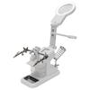 Desktop LED Hands Free Magnifying Glass for Reading Inspection Soldering RepairingWhite