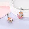 Fashion Copper Vacation Surfing Cats Cute Pink Rabbit Animal Charms Pendants Fit Qikaola Bracelets Fine Diy Jewelry