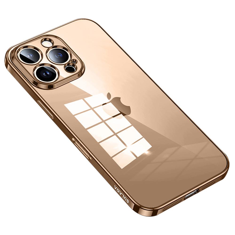SULADA For iPhone 16 Pro Max Case Ultra-Thin Electroplated TPU Clear Phone Cover