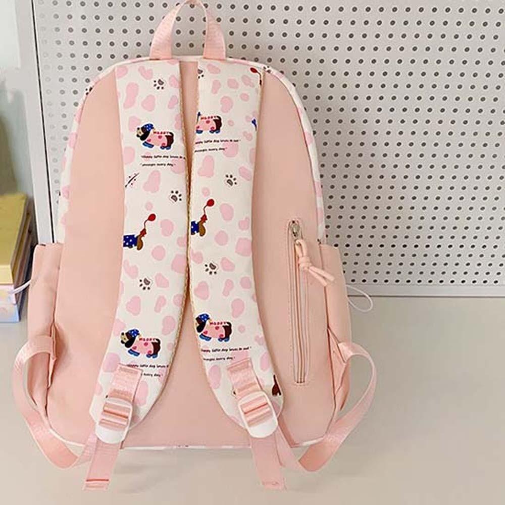 Daypack Students School Bag Casual Large Capacity Backpack Nylon Dachshund Backpack  Sport