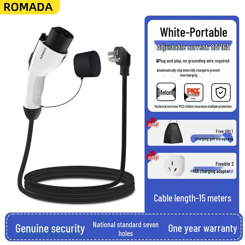 ROMADA Tragbares 3,5/7kW Elektroauto-Ladegerät für BYD-Fahrzeuge
