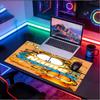 Custom Name Personalized Garfield Pattern Mousepad, Laptop PC Desk Mat, Decorative Desk Mat for Home Keyboard Pad Gift