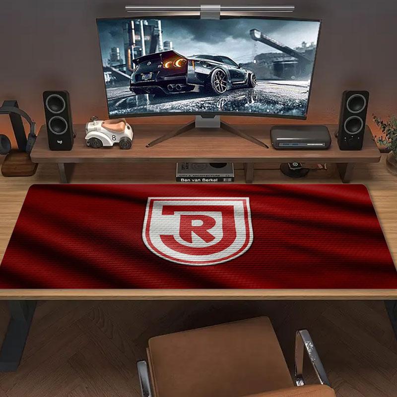 SSV Jahn Regensburg Large Size Mouse Pad Large Gaming Table Cushion Non-slip Laptop Tablet Big Mousepad XXL Mat Mini PC Playmat With Lock edge