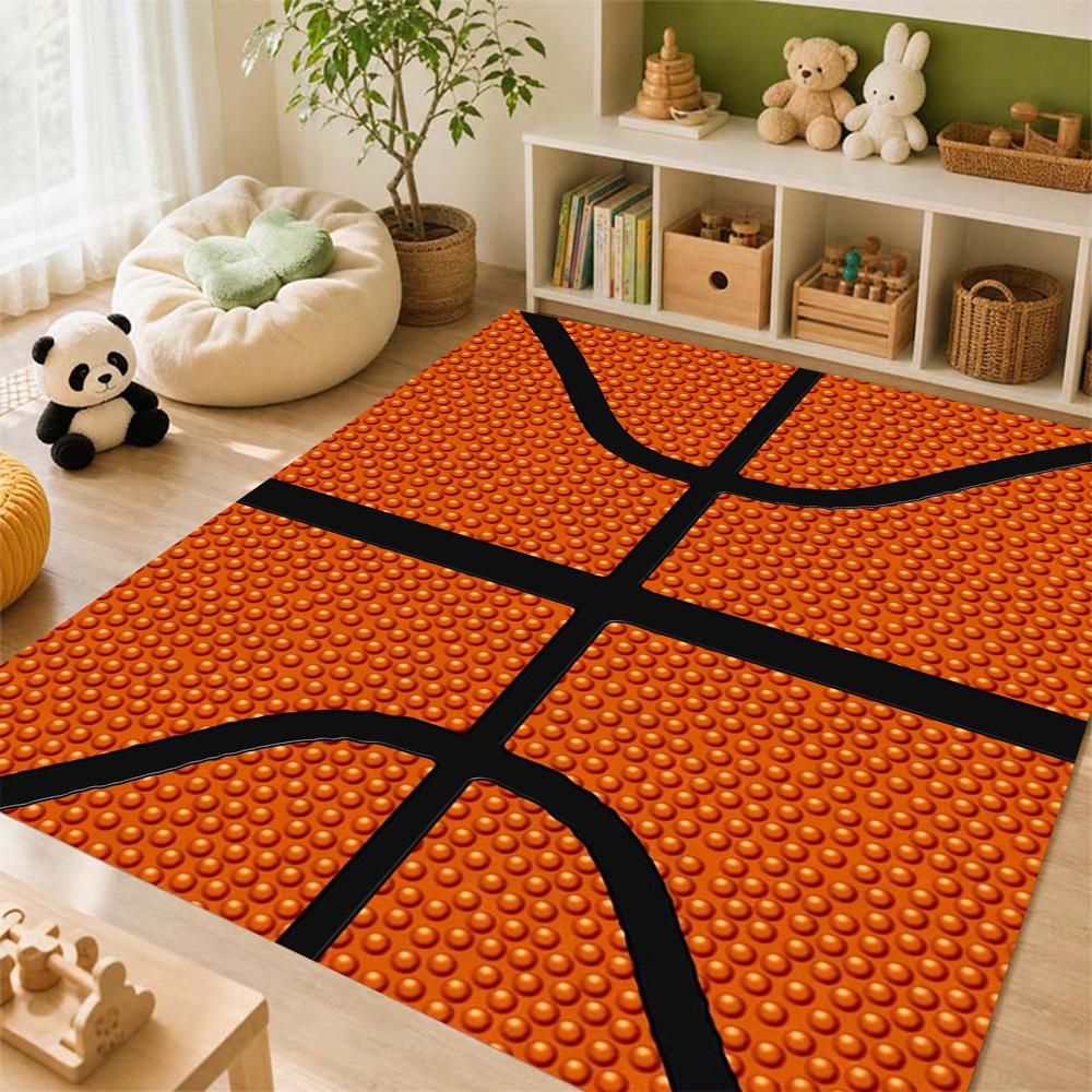 Basketball Court Rectangular Rug Allseason Carpet For Gaming Room Study Living Room Home Party Decor Christmas Gift