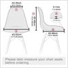 Waterproof Shell Chair Cover Stretch Scandinavian Chair Covers Soft Dining Seat Cover For Hotel Home Living Room
