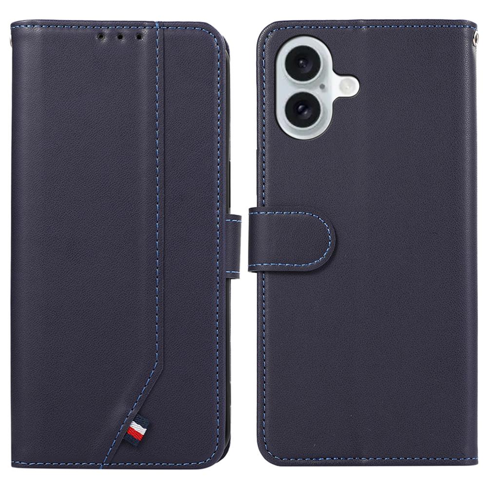 For iPhone 16 Case RFID Blocking Card Slots Leather Stand Phone Cover