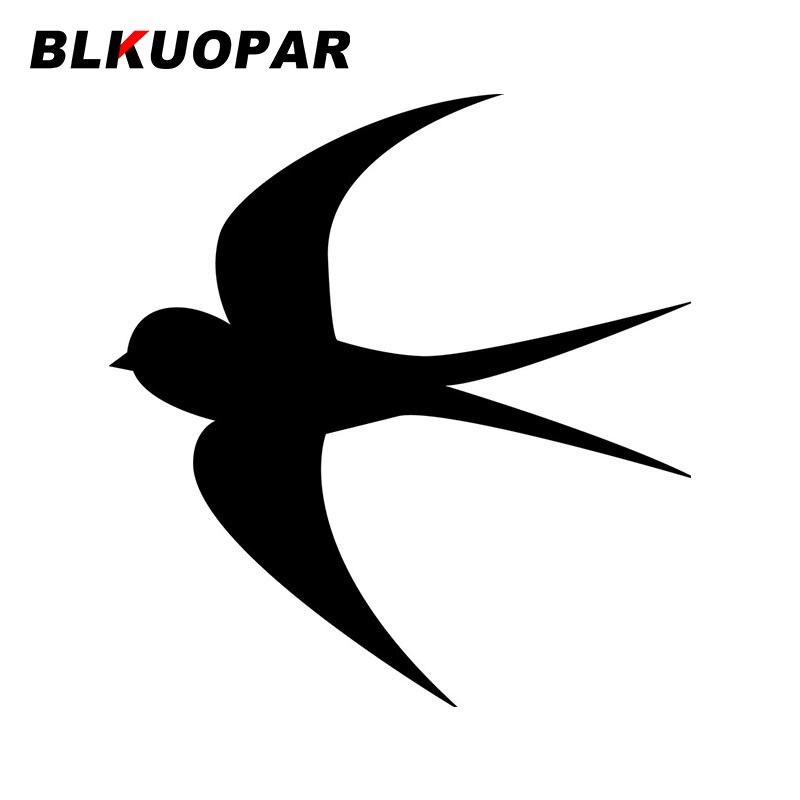 BLKUOPAR for Flying Swallow Silhouette Car Stickers Simple Sunscreen Decals Fashionable Windshield Vehicle Decor Car Label