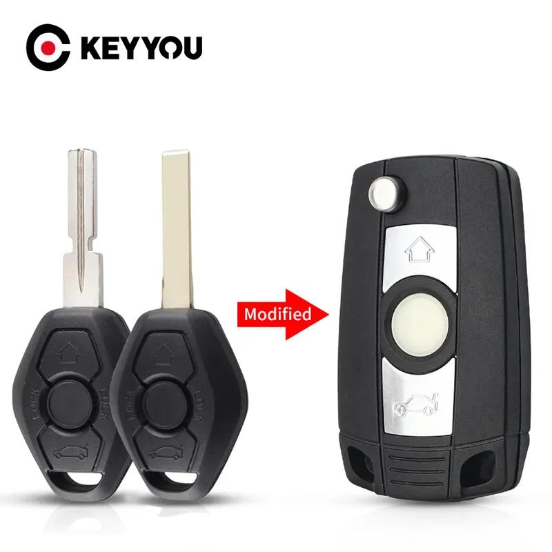 KEYYOU Aangepaste Auto Afstandsbediening Sleutel Voor BMW EWS Systeem E38 E39 E46 X3 X5 Z3 Z4 1/3/5/7 Serie Vervangende Sleutelbehuizing Keyless Fob