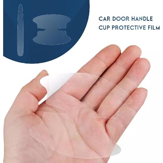 8PCS Car Door Handle Anti-Scratches Sticker, Universal Auto Door Bowl Protective Strips for Cars Trucks SUVs, Automotive Exterior Accessories
