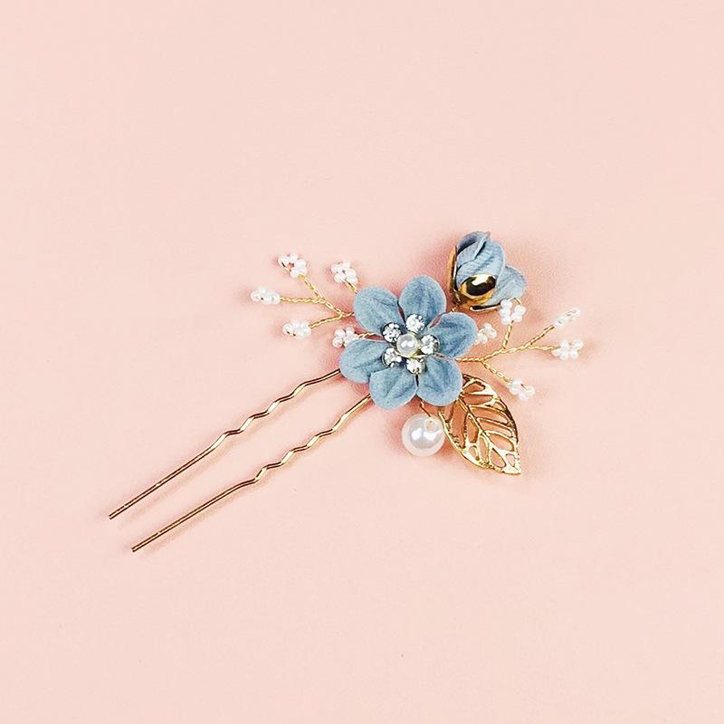 

Европейский и американский свадебный гребень для волос с жемчугом и стразами - Популярные аксессуары для головных уборов.