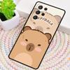 Cute Cartoon Capybara Phone Case for Samsung Galaxy Note 10 Pro S26 Ultra S23 S24 FE S25 S21 S22 PLUS Shockproof Cove