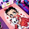 Betty Boop Print Rug, Washable Floor Carpet, For Entryway Dorm Laundry Room Office Study, Home Decor Birthday Christmas Gift