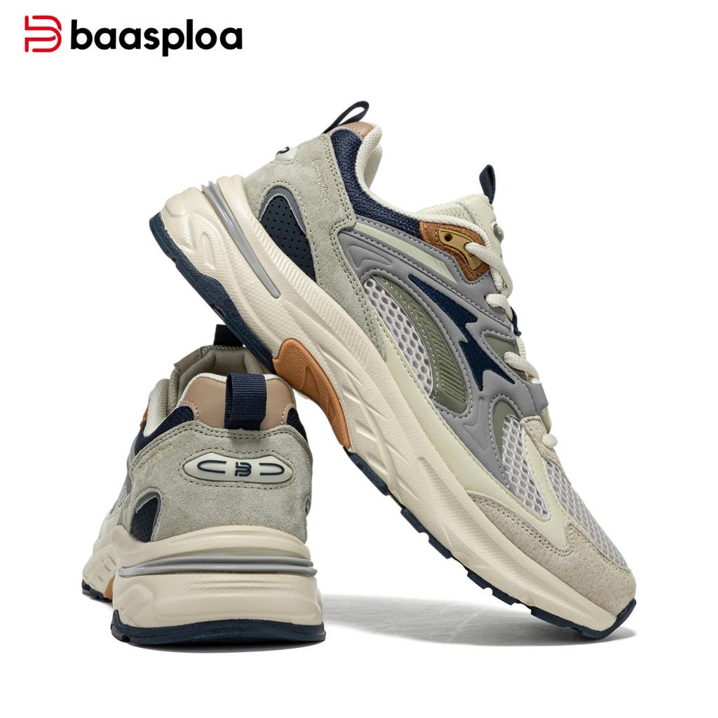Baasploa Men's Casual Sports Shoes Non slip Comfortable Outdoor Wear resistant Walking Shoes Men's Four Seasons Men's Shoes Promotion