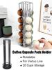 Pojemnik na kapsułki kawy obrotowy Vertuo Line kapsułki kawy pojemnik stojak metalowy 20 filiżanek organizer do przechowywania półki regał