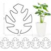 6Pcs Monstera Plant Support Plant Stem Support Metal Monstera Shaped Supports Stem Support Ring for Thriving Growth