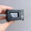 Wooden Dollhouses Microwave Toy For Kids Adults Realistic Kitchen Decors In Black 1/12 Scale Design