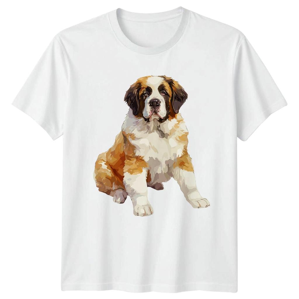 Saint Bernard Dog TShirt Pet Lover Gift For Him And Her