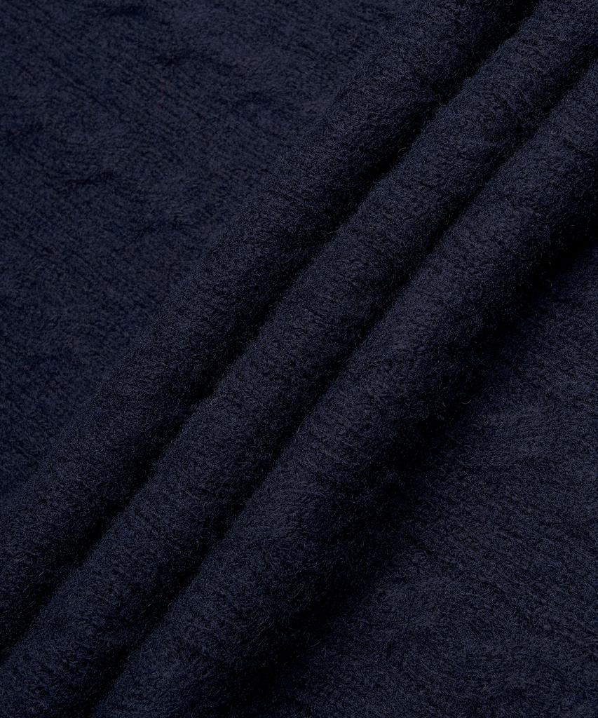 POLO RALPH LAUREN Cable Knit Wool Cotton Zipper Sweater - Blue