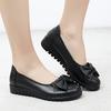 2025 Spring/Autumn Middle-Aged and Elderly Mother Shoes Genuine Leather Soft Sole Women's Leather Shoes Comfortable and Slip-Resistant