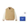Skechers New Year Collection Sports Lifestyle Collection Baseball Jacket Unisex Beige Umber L125U042-00VC
