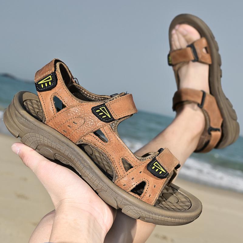 Fashion Quick-Dry Outdoor Sandals Breath Walking Shoes Anti-Slip Sole Comfortable Walking Shoes Beach Flats New Design Men Sport Sandals