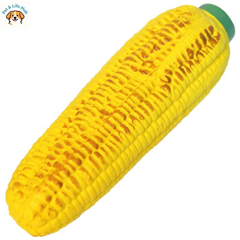 Simulation Carbon Grilled Corn Latex Puppy Toys Sound Bite Resistance Training Teddy Corgi Pet Toys Pet Supplies
