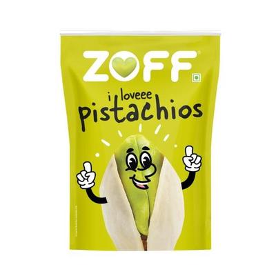 Zoff Pistachios Shelled | Pista Nuts Super Crunchy & Delicious Healthy Snack, Vitamins & Minerals Rich, Hygienically Packed | 250 Gm
