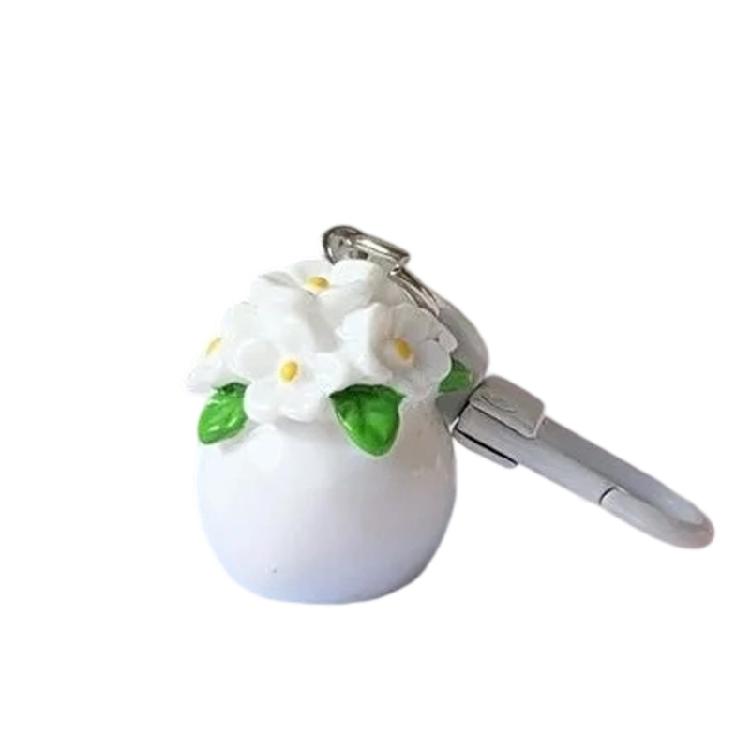 Artistic Resin Keychain With Realistic Miniature Plant Design Multifunctional Decoration For Backpacks Keys Or Gift Boxes