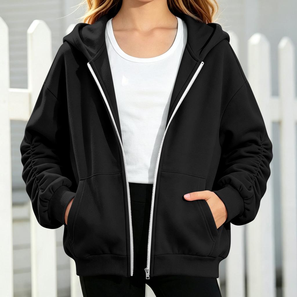 Girls Fashion Casual Printed Hoodie for Sports