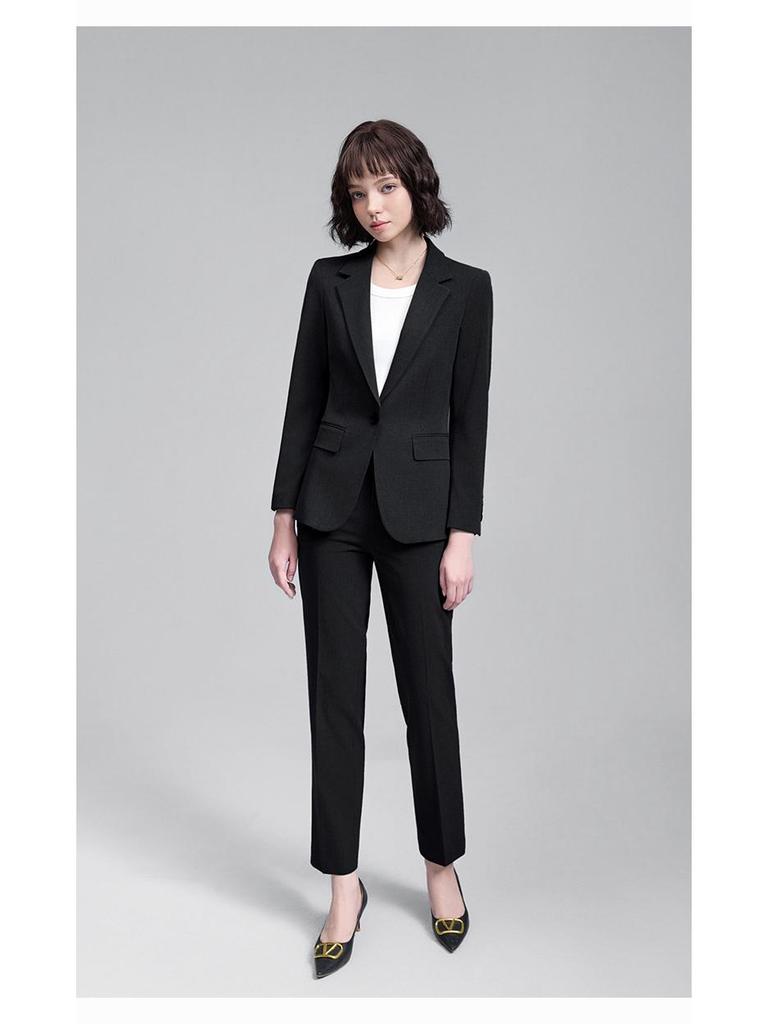 2025 Autumn/Winter Women's Korean-Style Tailored Commuter Suit Set: Elegant, Waist-Slimming, OL Fashion