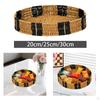 Round Braided Serving Tray for Fruit, Multipurpose Basket, Organizer Weddings, Countertops,