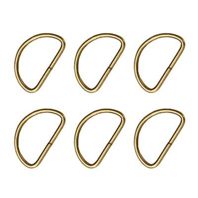 20Pcs D Ring Buckle Metal Semi-Circular D Ring for Bag Strap Adjustment Backpack Luggage Belt Dog Collar DIY Craft Tote Hammock