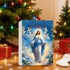 2D Flat Acrylic Mystery Box 24pcs Pendant With Airplane Box Funny Christmas Countdown Calendar