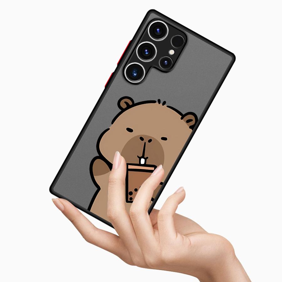 Cartoon Cute Capybara Phone Case for Samsung Galaxy S9 S10 Plus S8 S10Plus Note 10 20 Soft Cover